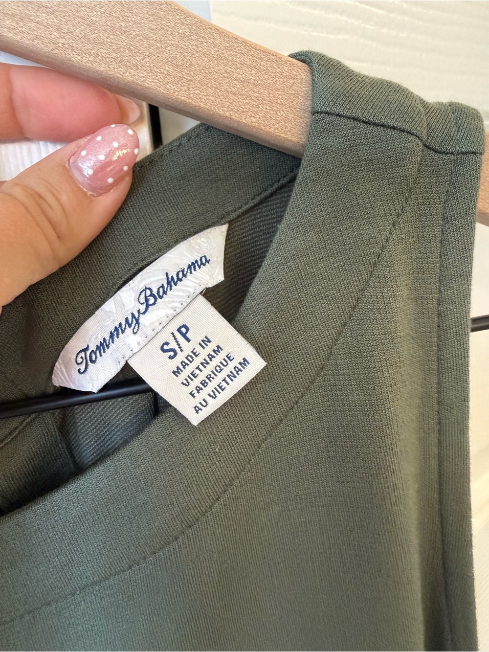Tommy Bahama Soft Sage Green Tank Dress Size Small Sleeveless Casual Resort - Picture 2 of 7